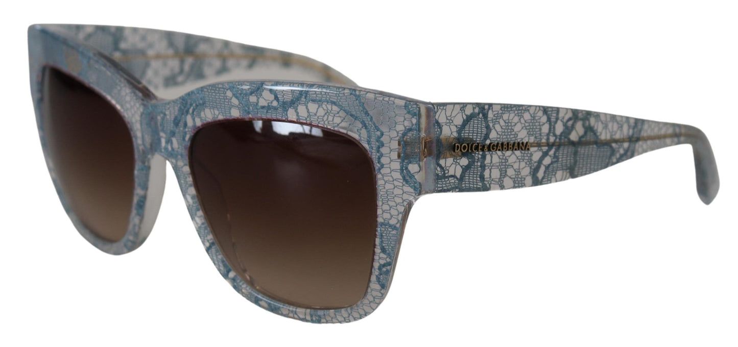 - Elegant Lace-Trimmed Gradient Sunglasses