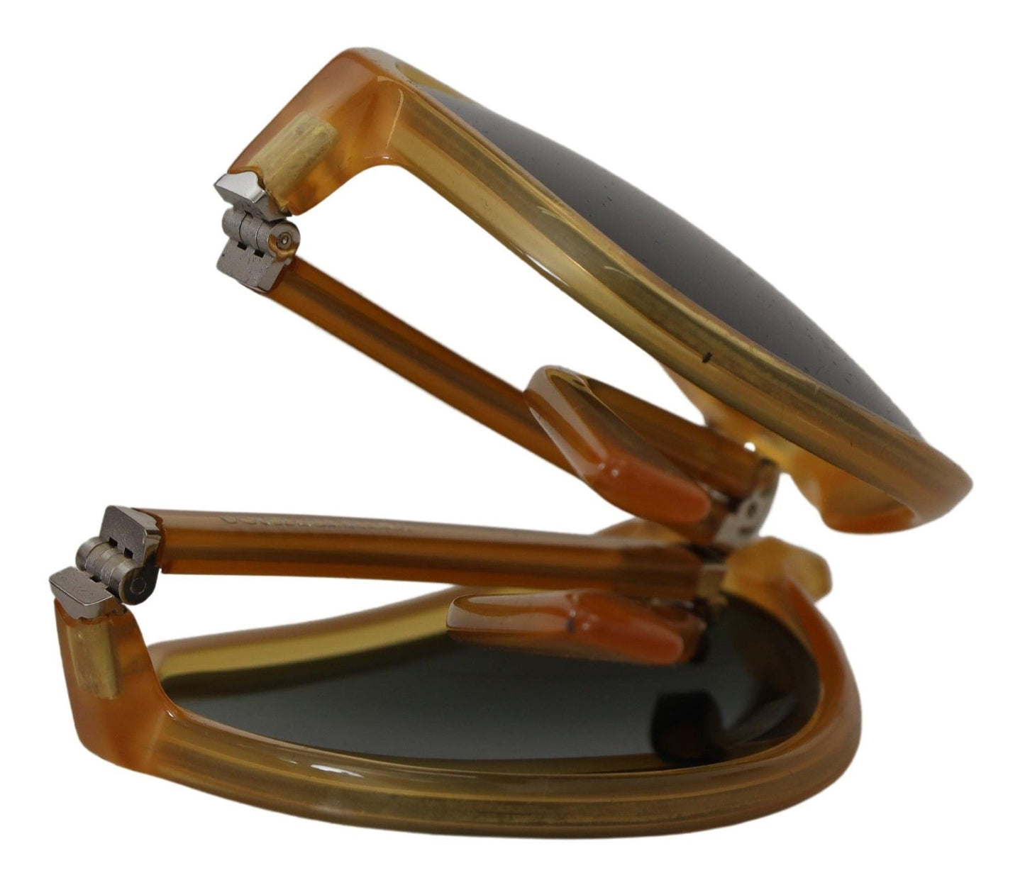 Dolce & Gabbana Yellow Aviator Sunglasses with Black Lenses