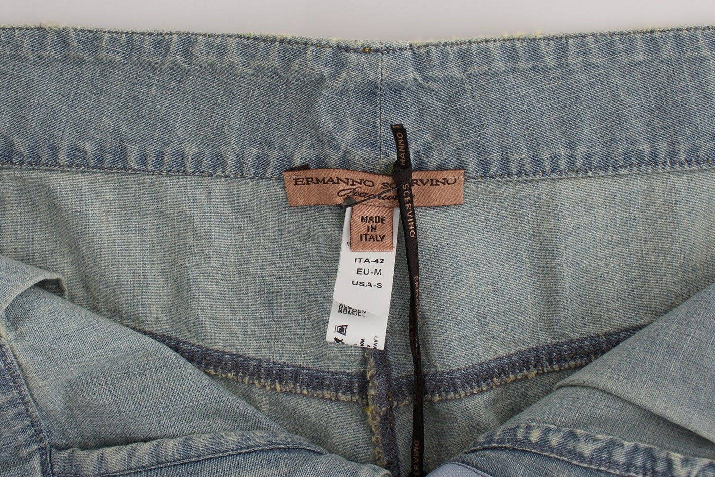 - Chic Blue Denim Shorts - Ermanno Scervino