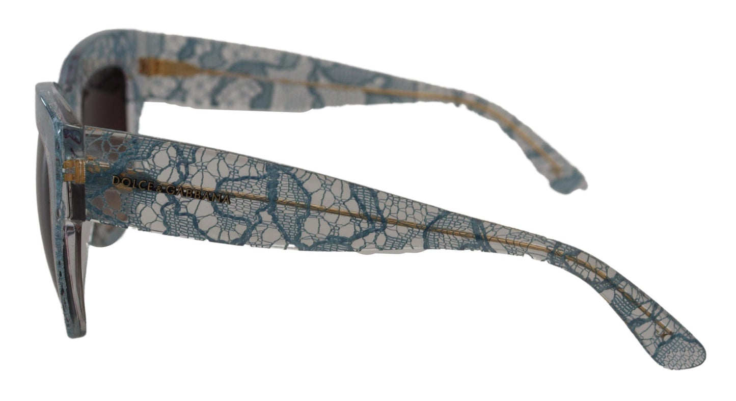 - Elegant Lace Detail Blue Sunglasses