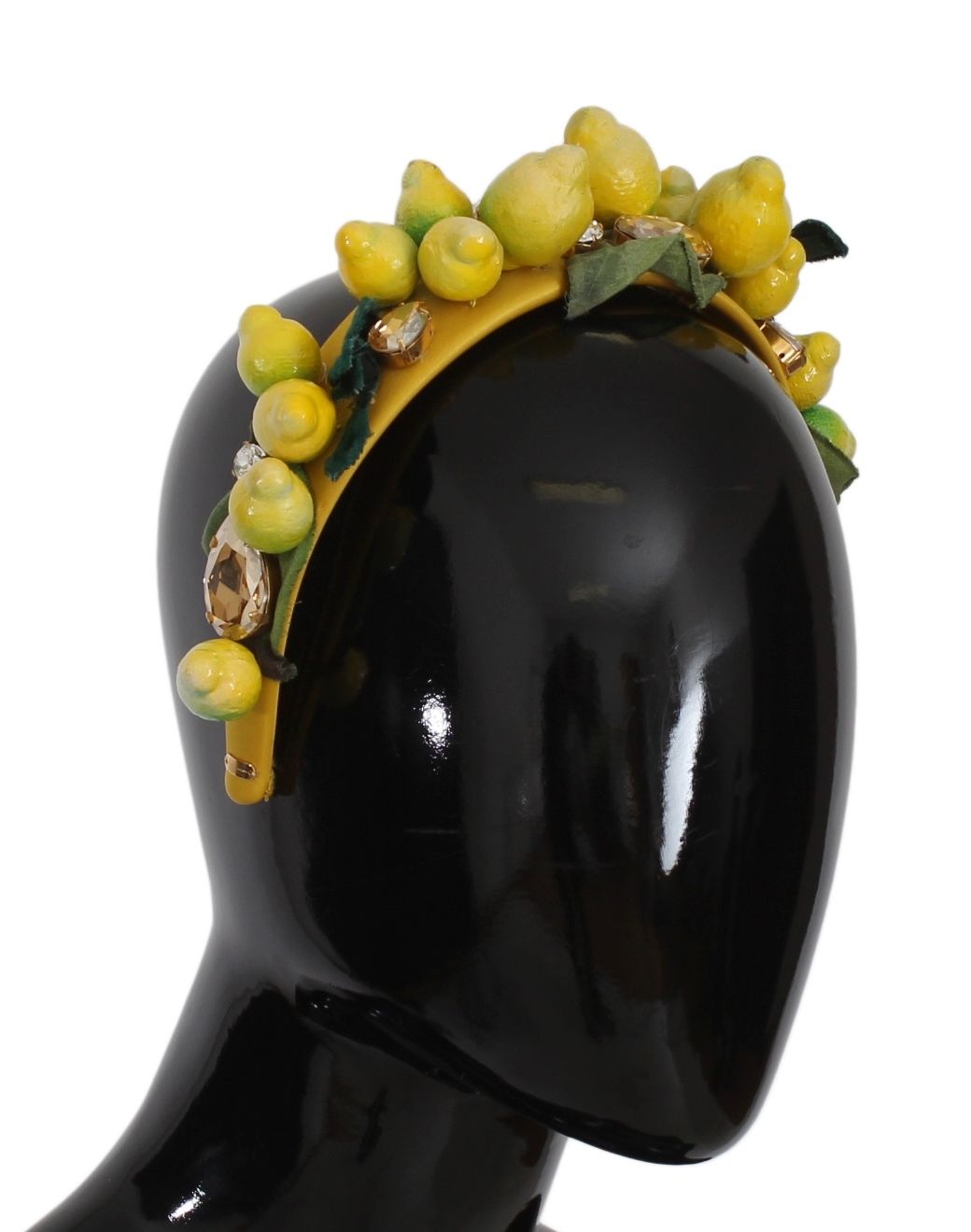 - Exquisite Silk Crystal Lemon Headband Diadem