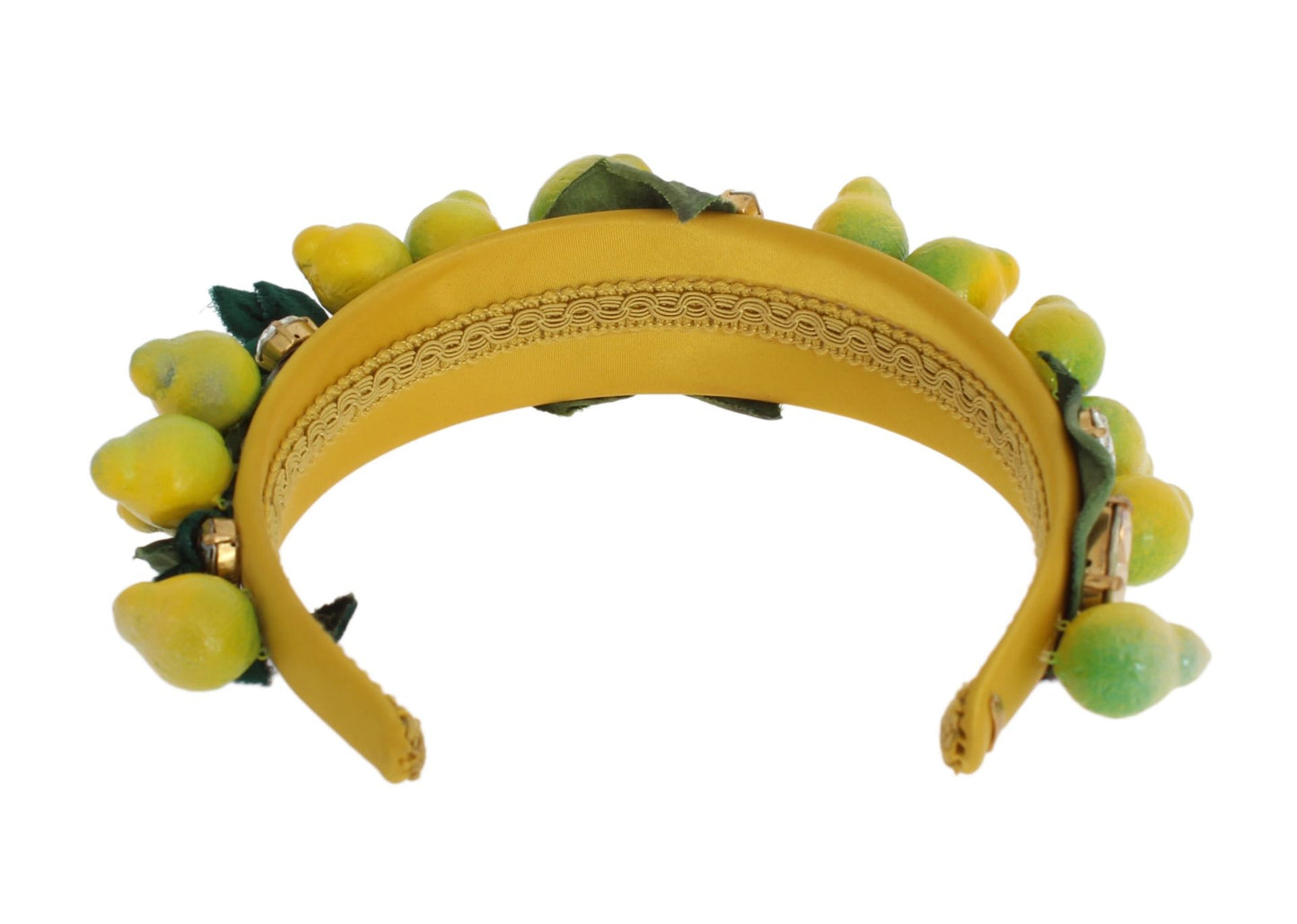 - Exquisite Silk Crystal Lemon Headband Diadem