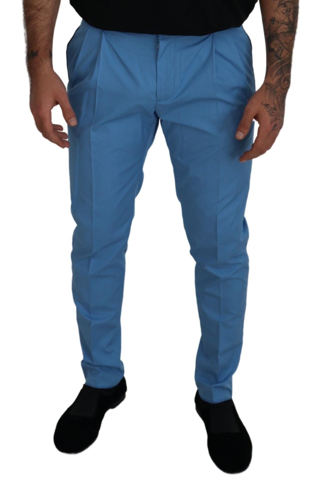 - Elegant Slim Fit Chinos - Indulge in Italian Luxury
