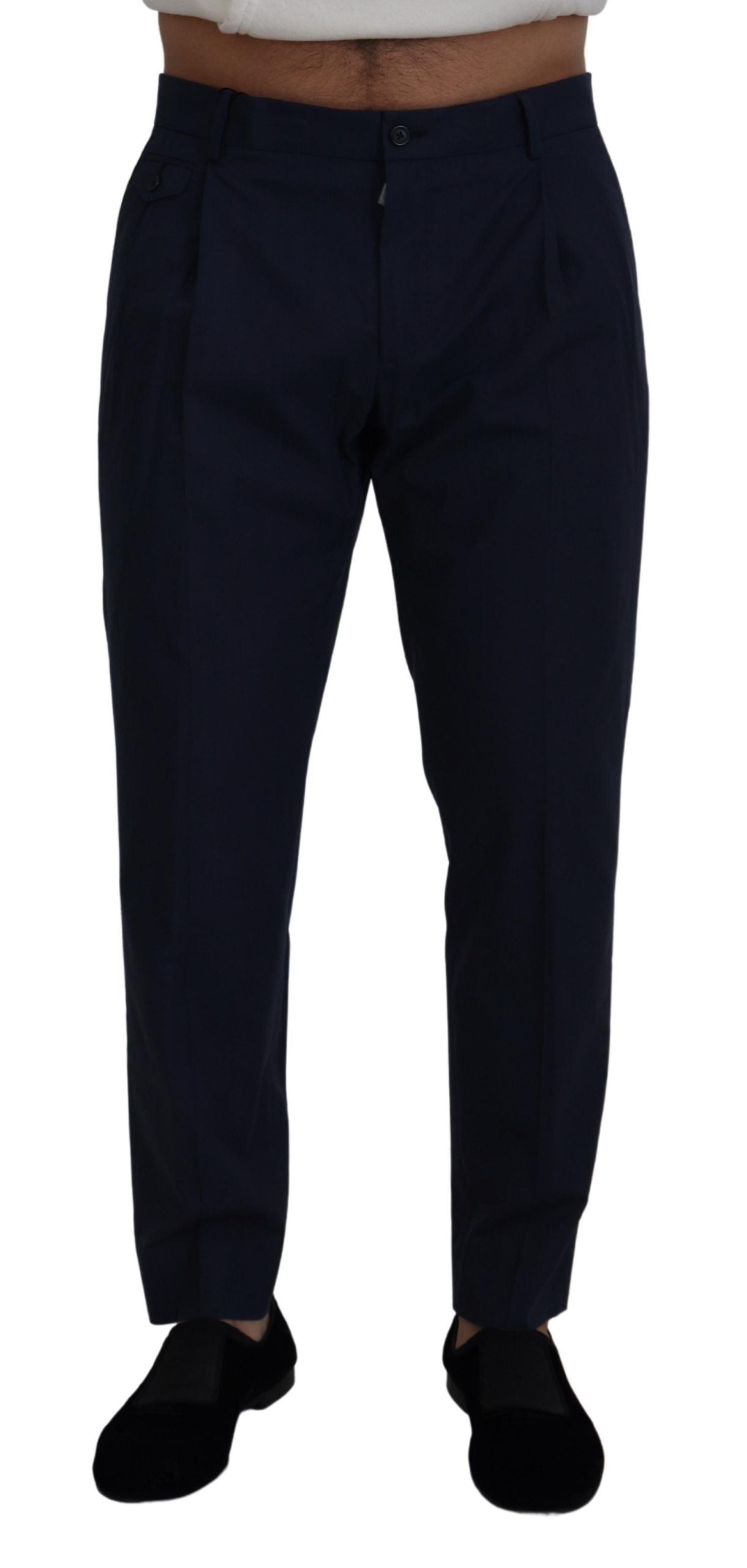 - Chic Slim Fit Chinos in Blue
