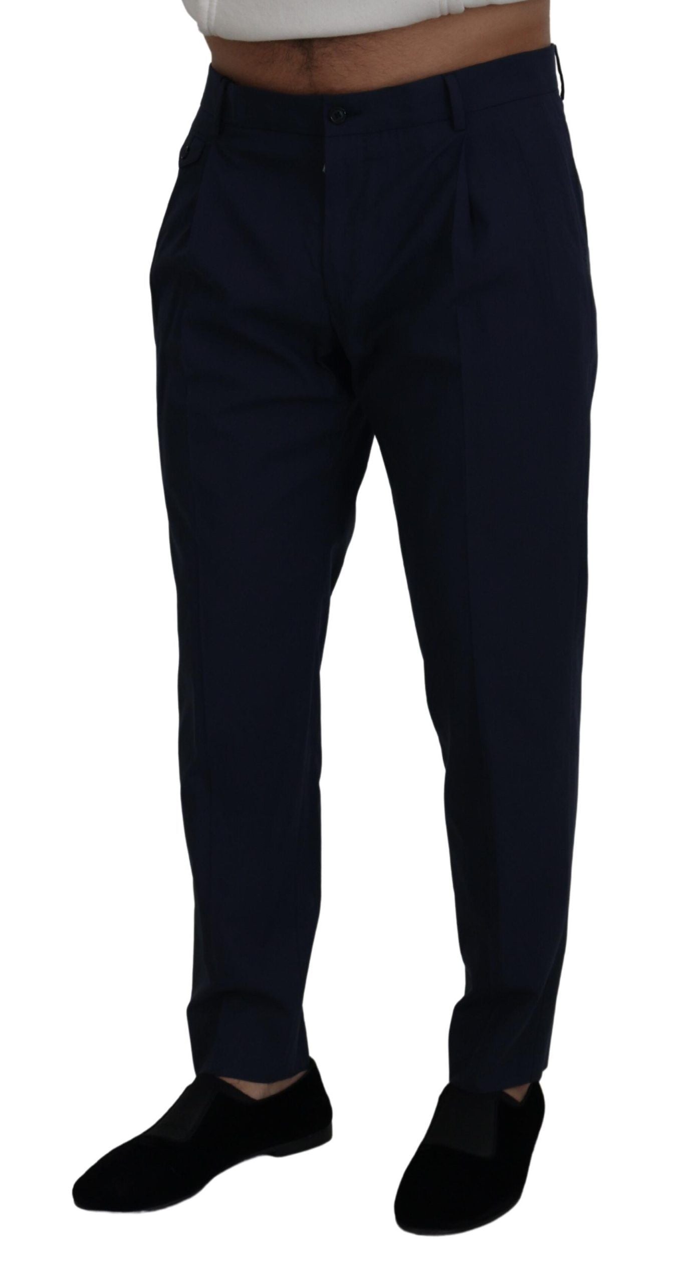 - Chic Slim Fit Chinos in Blue
