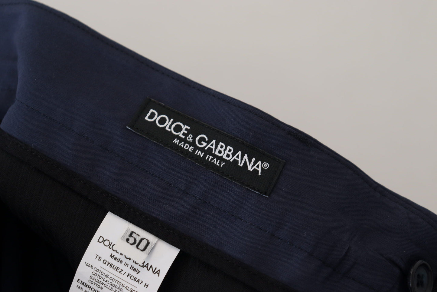 - Chic Slim Fit Chinos in Blue