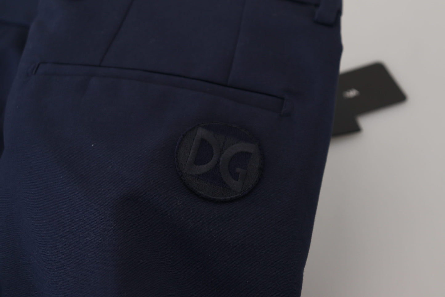 - Elegant Slim Fit Blue Dress Pants