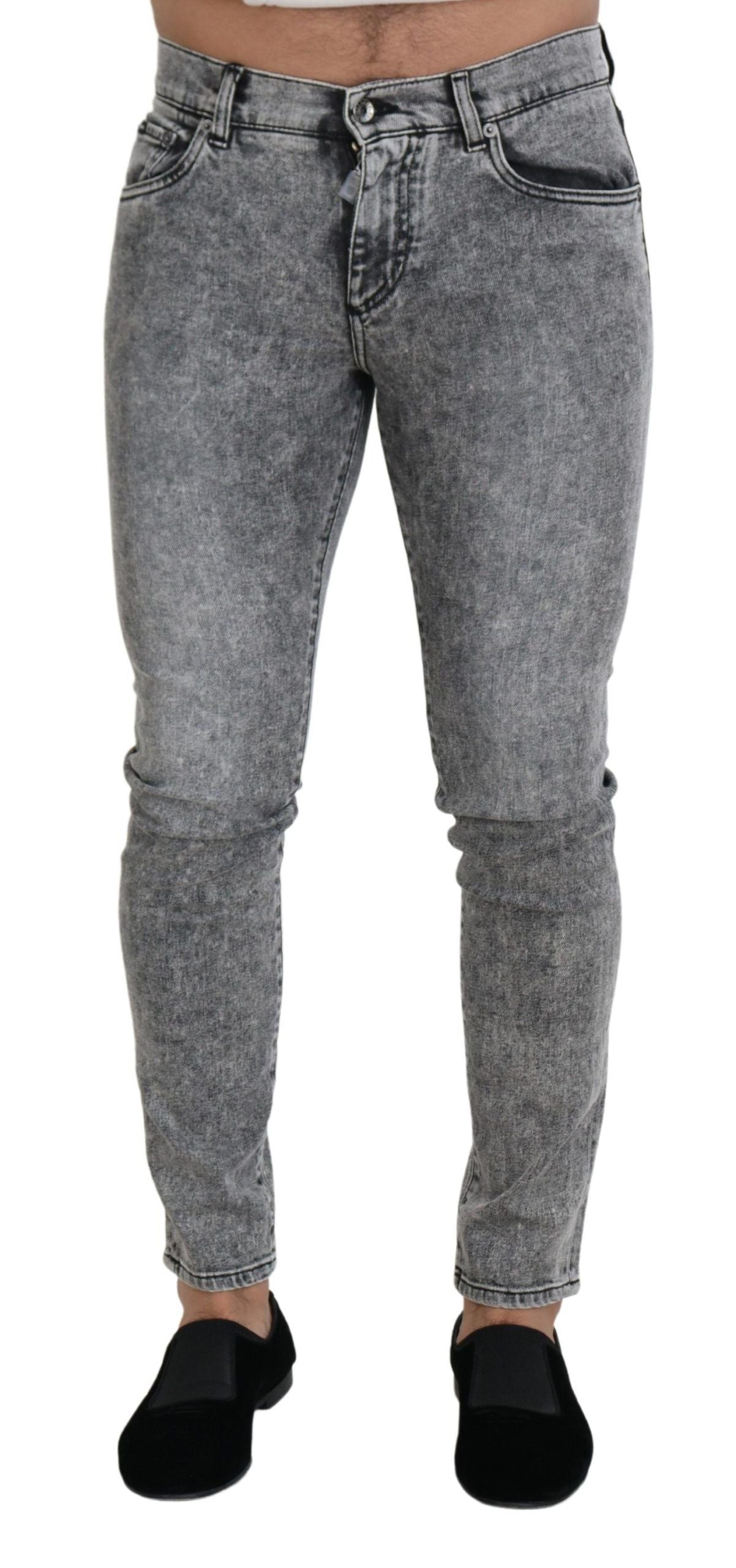 - Chic Slim Fit Gray Denim