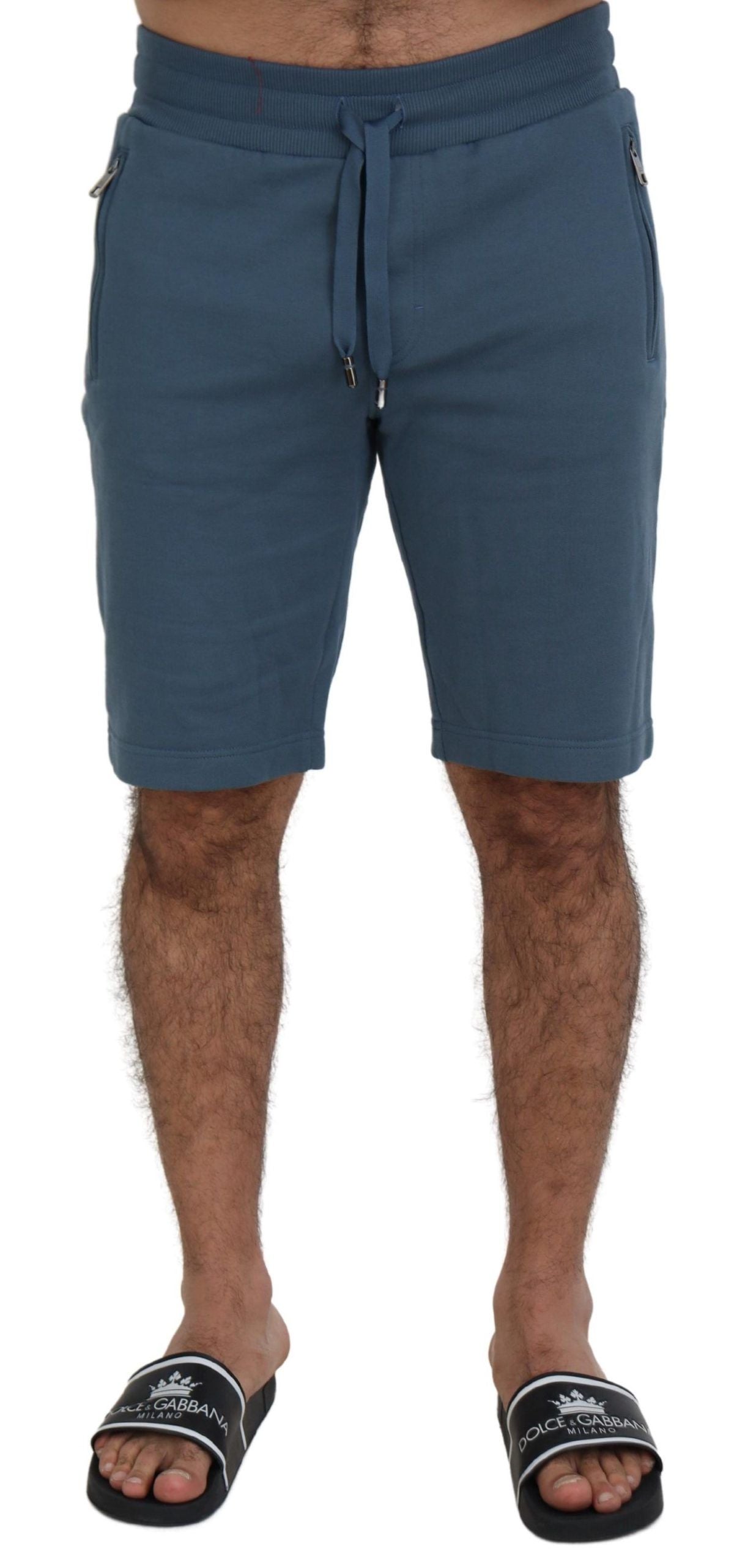 - Elegant Blue Bermuda Shorts - Regular Fit