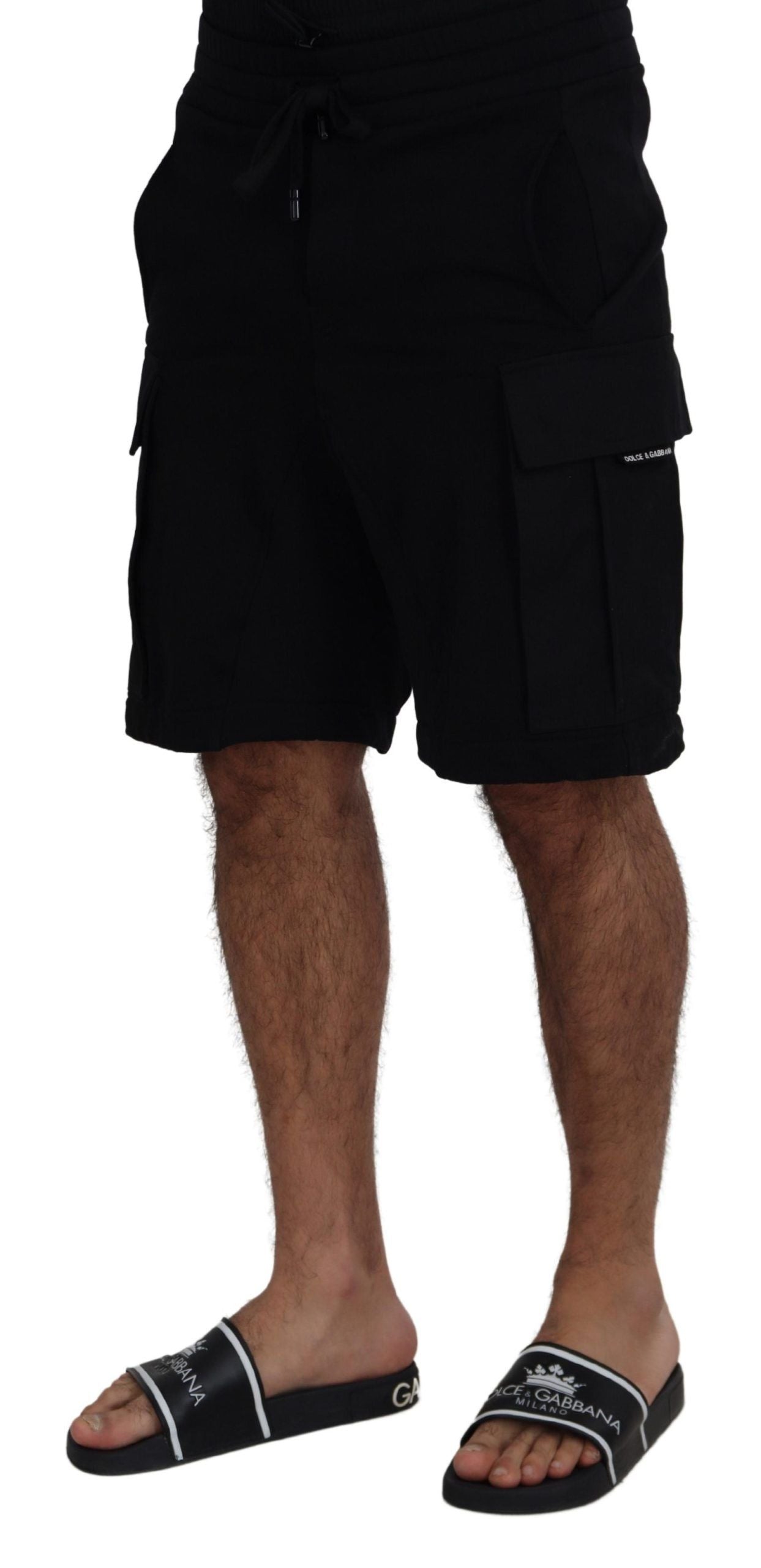 - Elevate Your Summer: Classic Black Bermuda Shorts