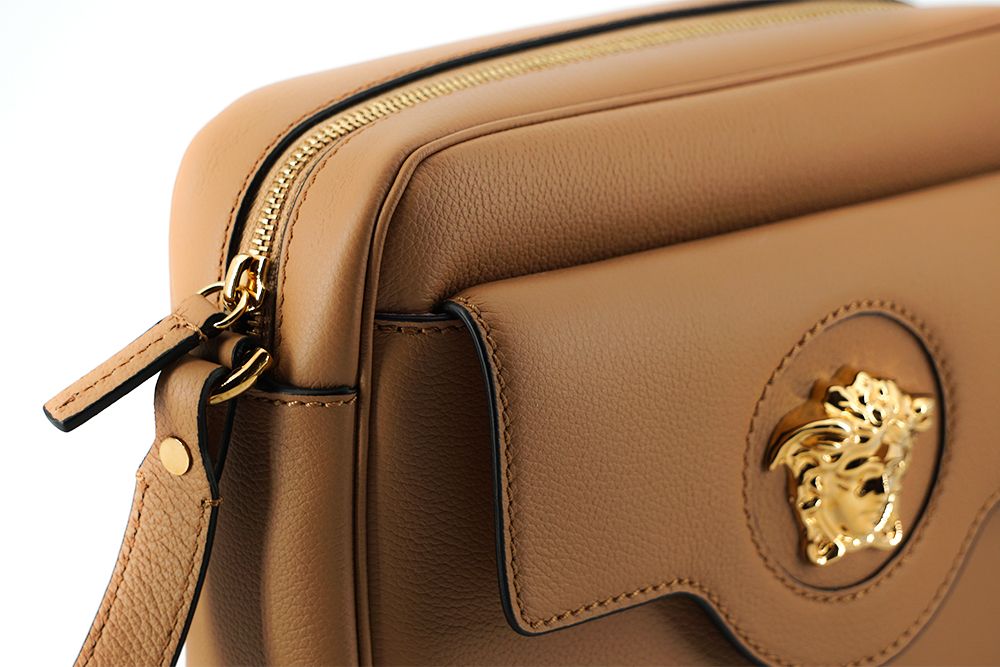 - Elegant Brown Leather Camera Case Shoulder Bag