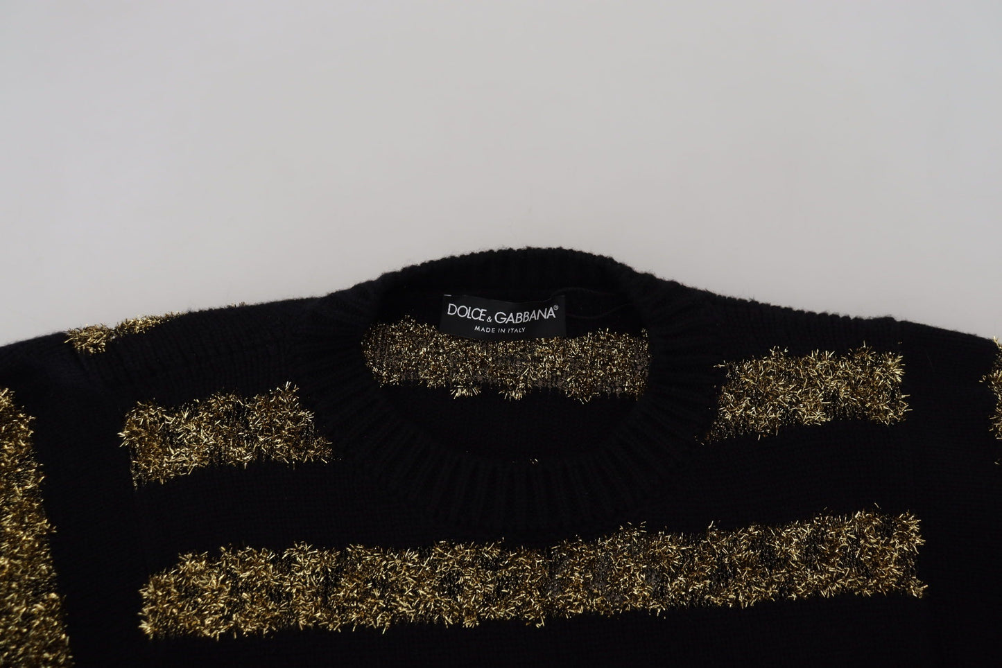 Black and Gold D&G Crystal Sweater