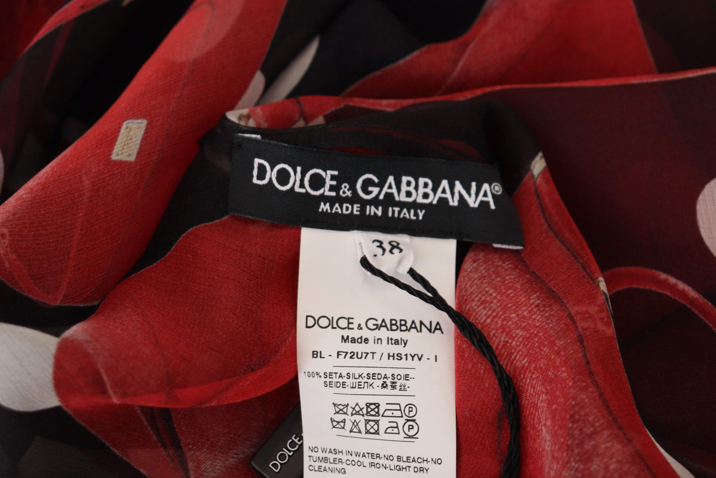 Sicilian Print Silk Blouse by Dolce & Gabbana