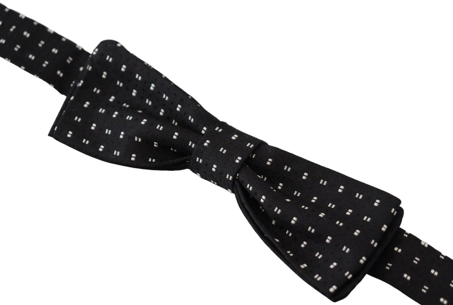 - Elegant Black Silk Bow Tie