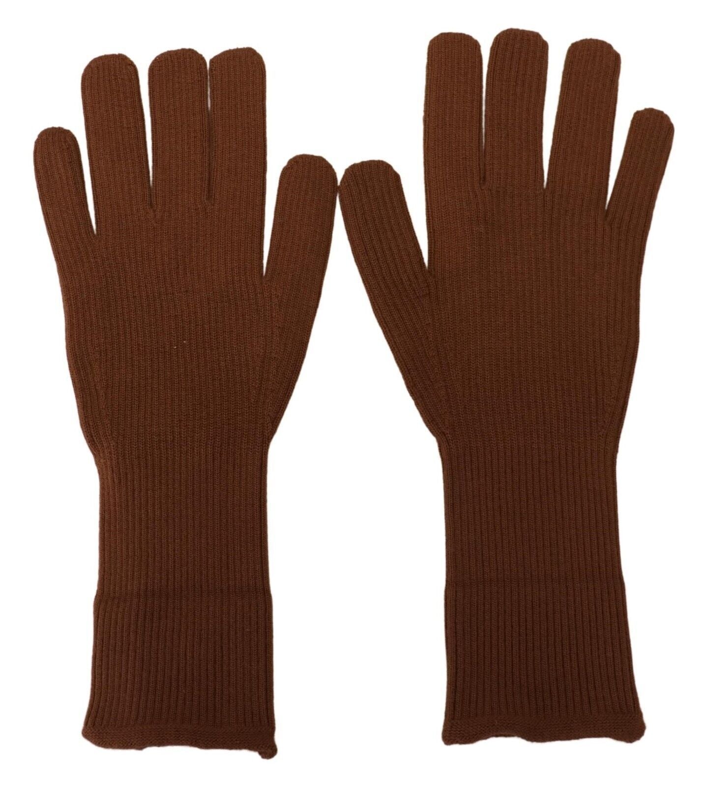 - Elegant Brown Cashmere Winter Gloves