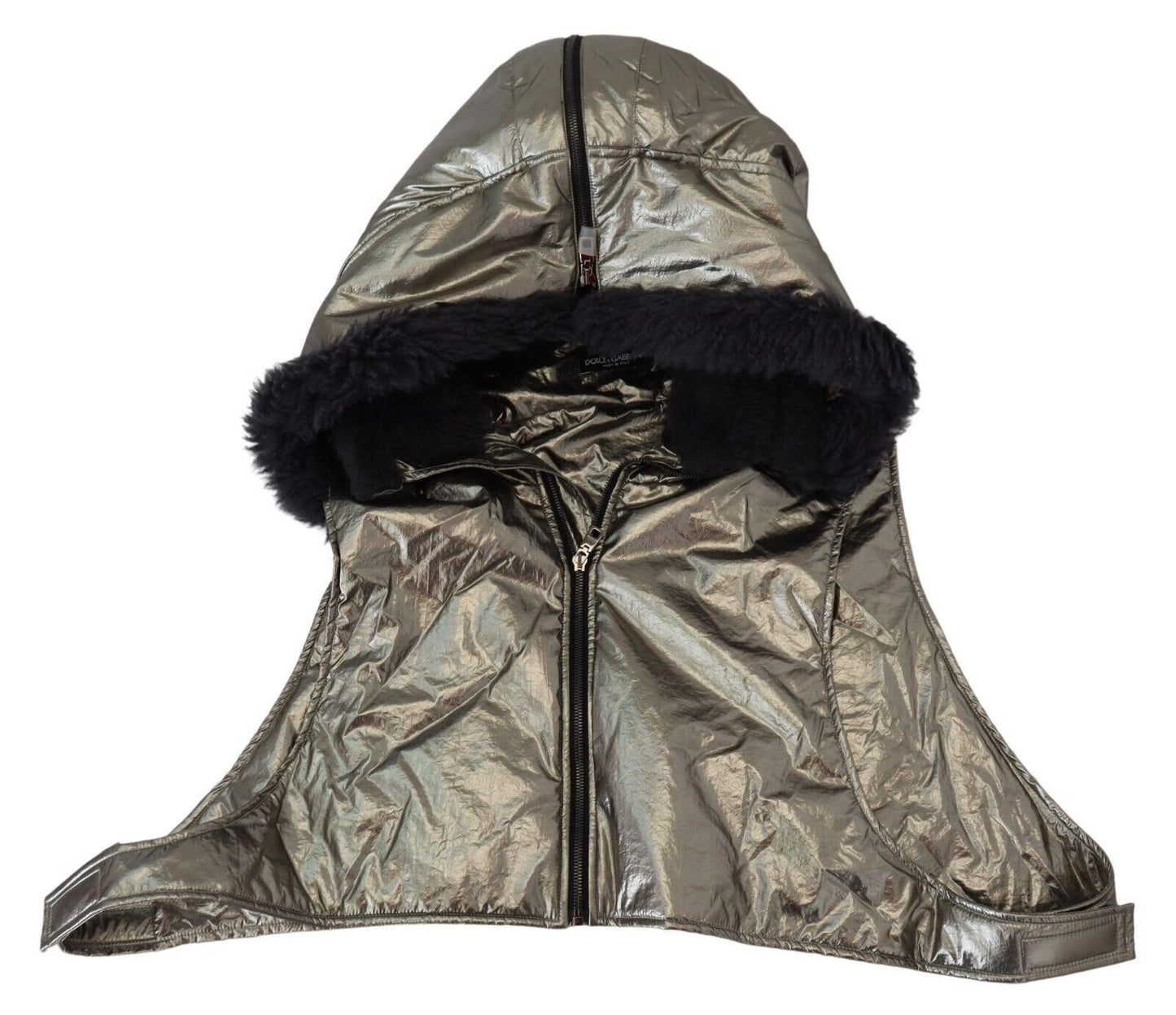 - Futuristic Silver Whole Head Wrap Hat