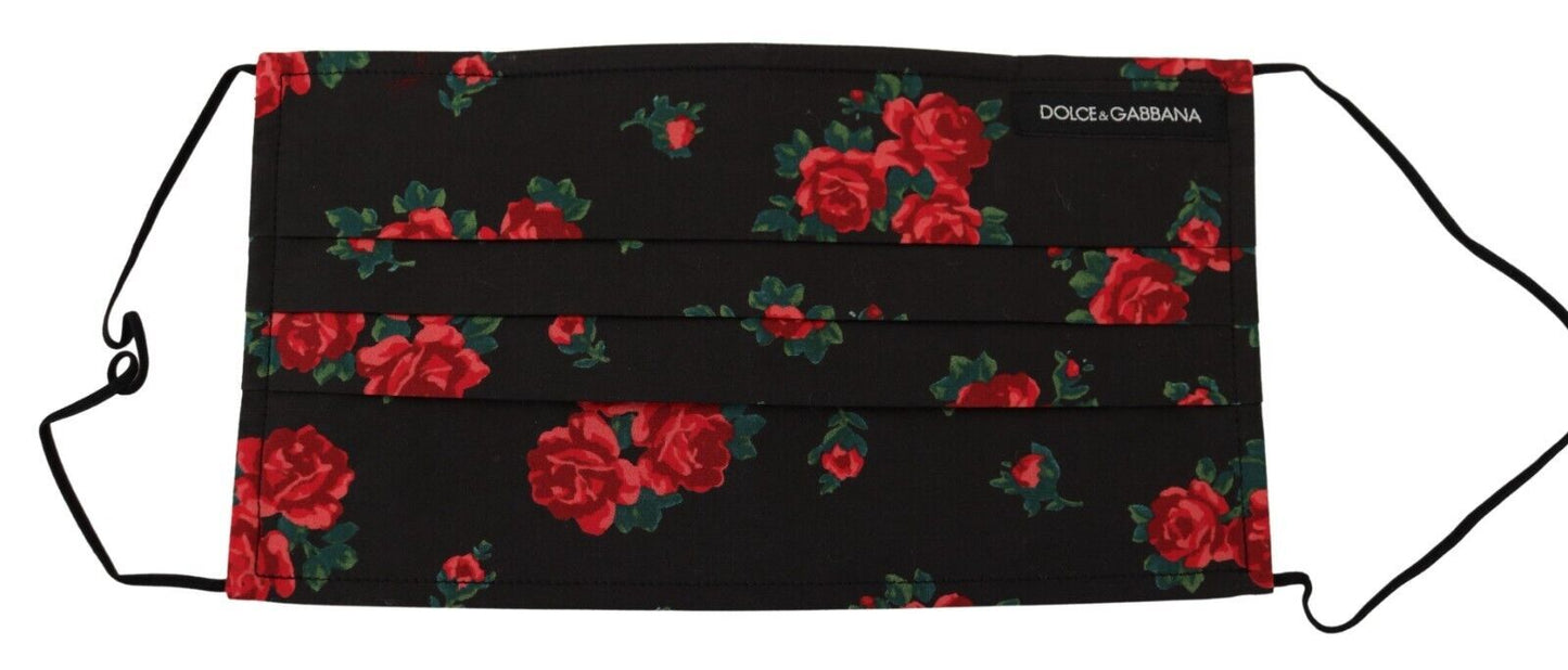 - Elegant Floral Cotton Pleated Face Mask
