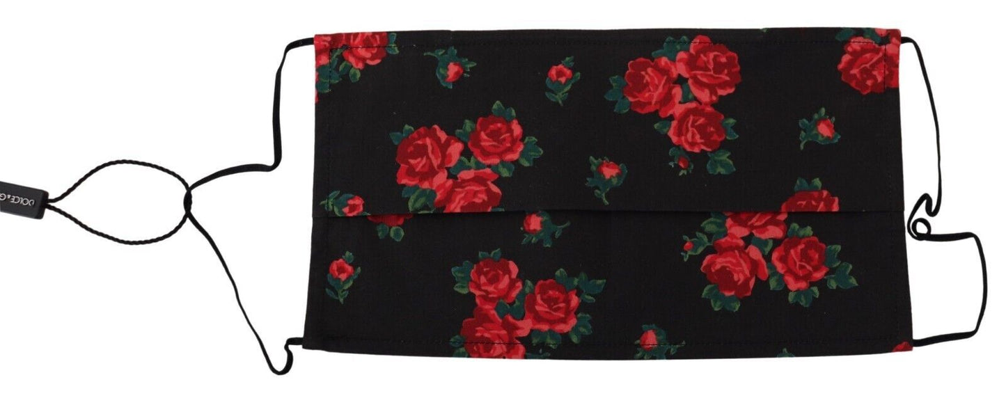 - Elegant Floral Cotton Pleated Face Mask