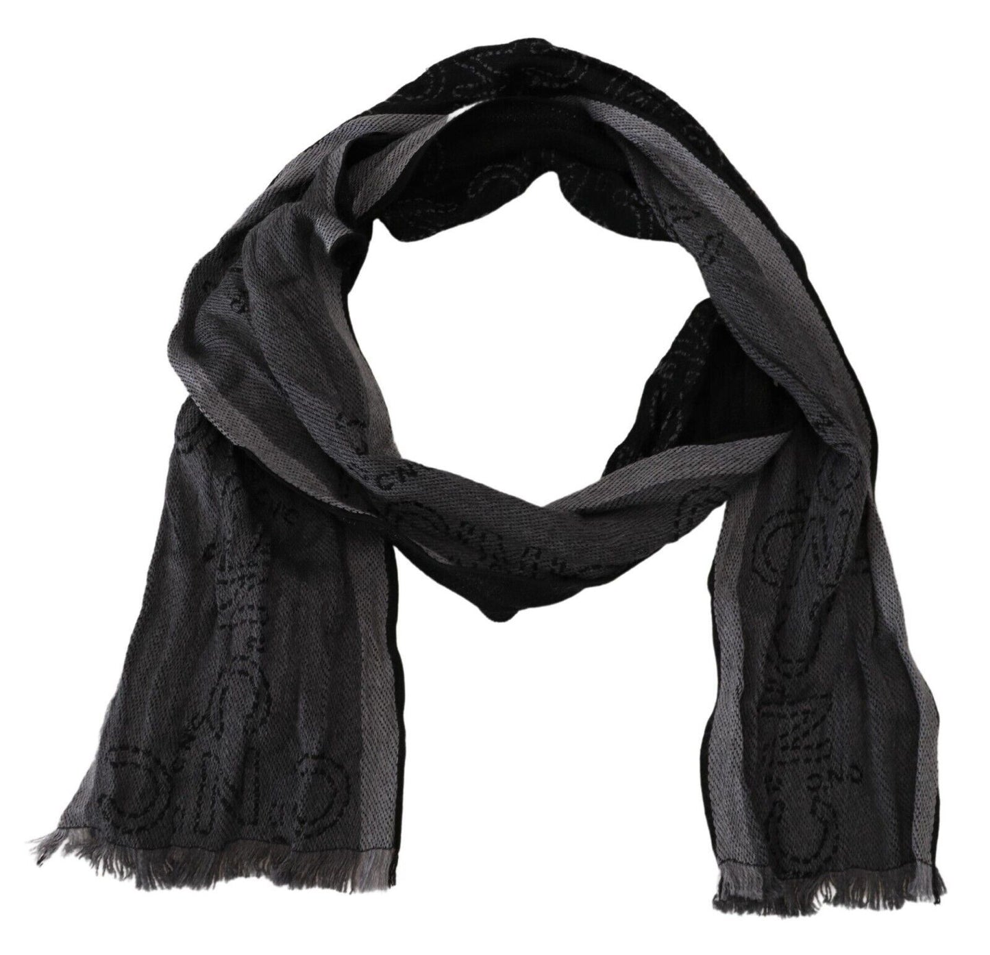 - Elegant Italian Wool Men's Scarf Wrap