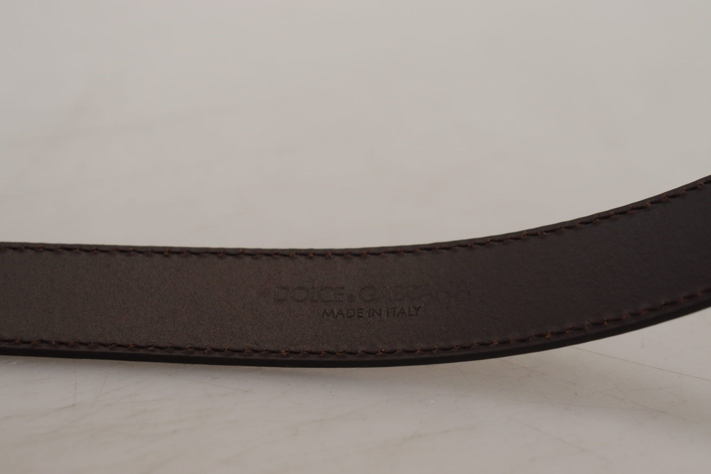 - Gold Square Buckle Leather Belt