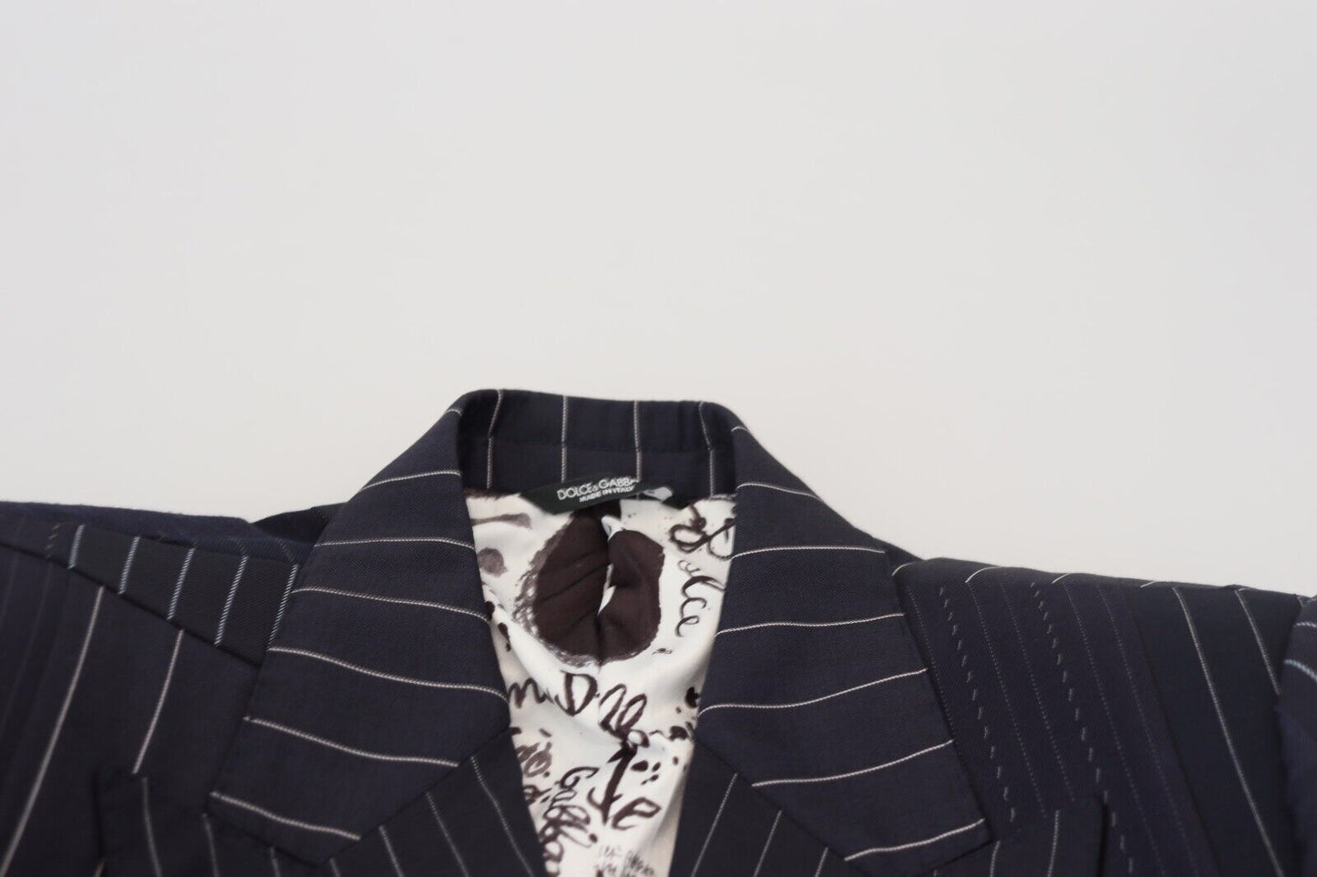 - Navy Blue Double Breasted Slim Fit Blazer