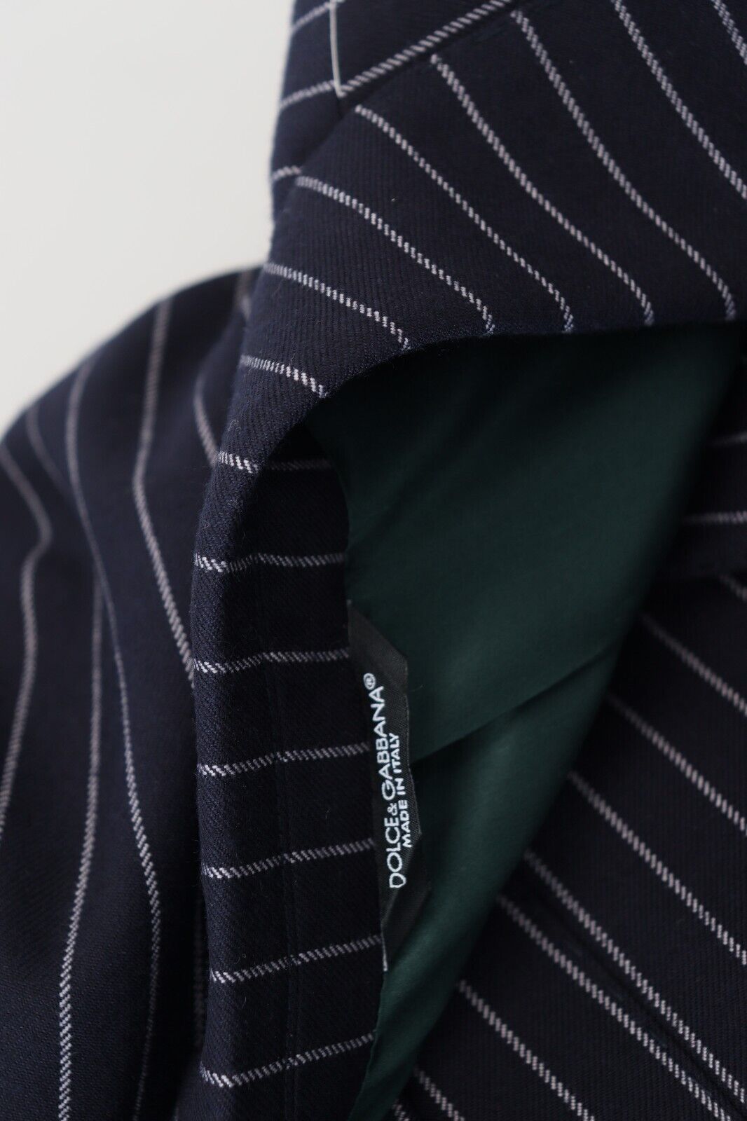 - Elegant Navy Slim Fit Wool Blazer