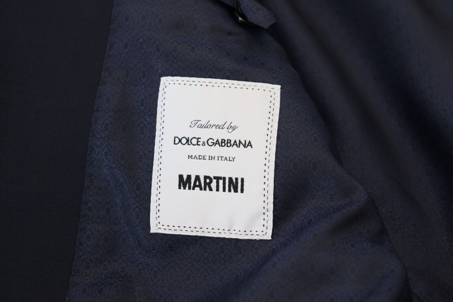 - Elegant Dark Blue Slim Fit Wool Blazer