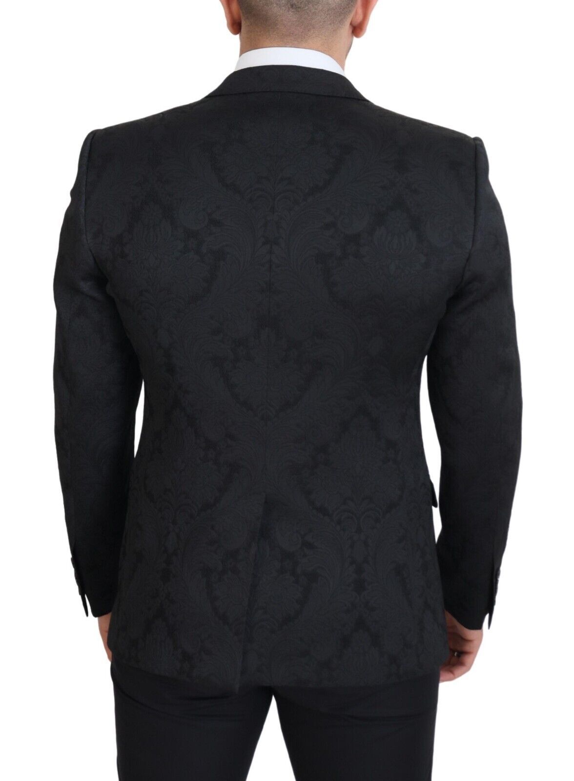 - Elegant Black Martini Suit Jacket & Vest Ensemble