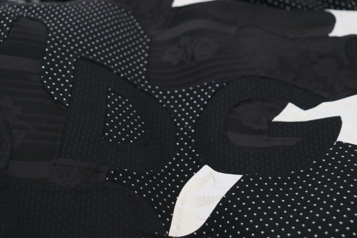 Elegant Shearling Zip Jacket by Dolce & Gabbana in Black & White