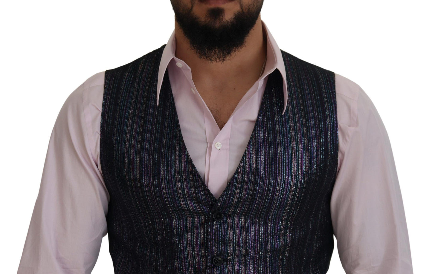 - Multicolor Formal Dress Vest Luxury Blend