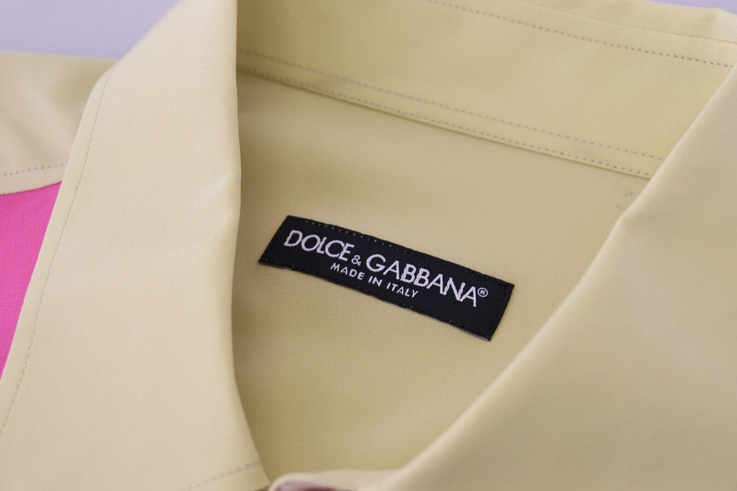 Dolce & Gabbana Multicolor Silk Button-Down Shirt