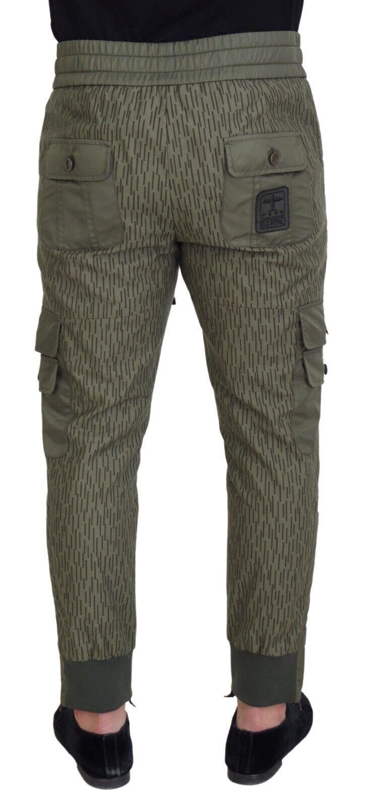 - Elegant Green Cotton Blend Pants