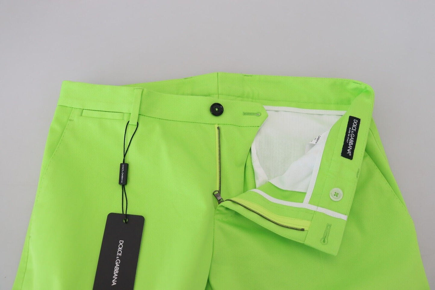 - Elegant Light Green Cotton Chinos