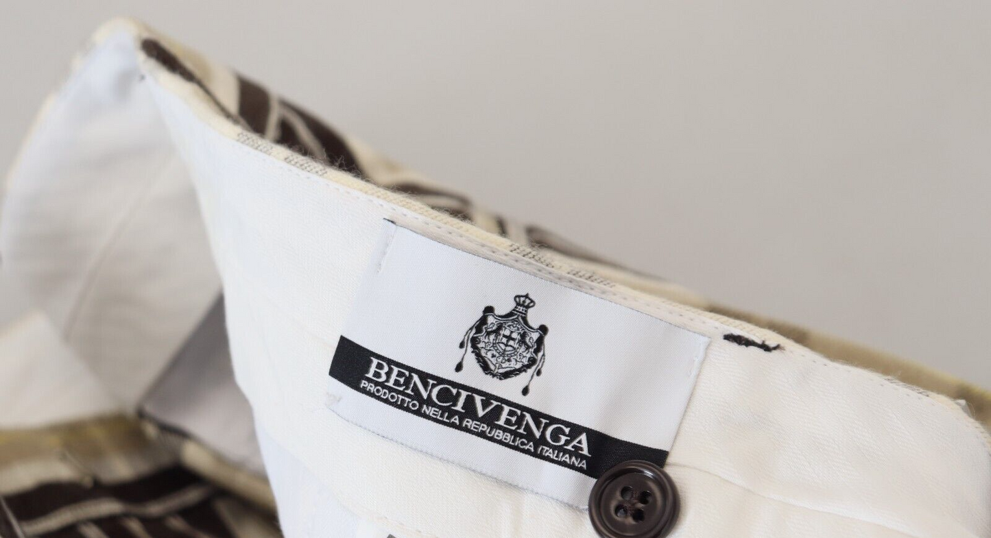 BENCIVENGA Multicolor Checkered Cotton Pants