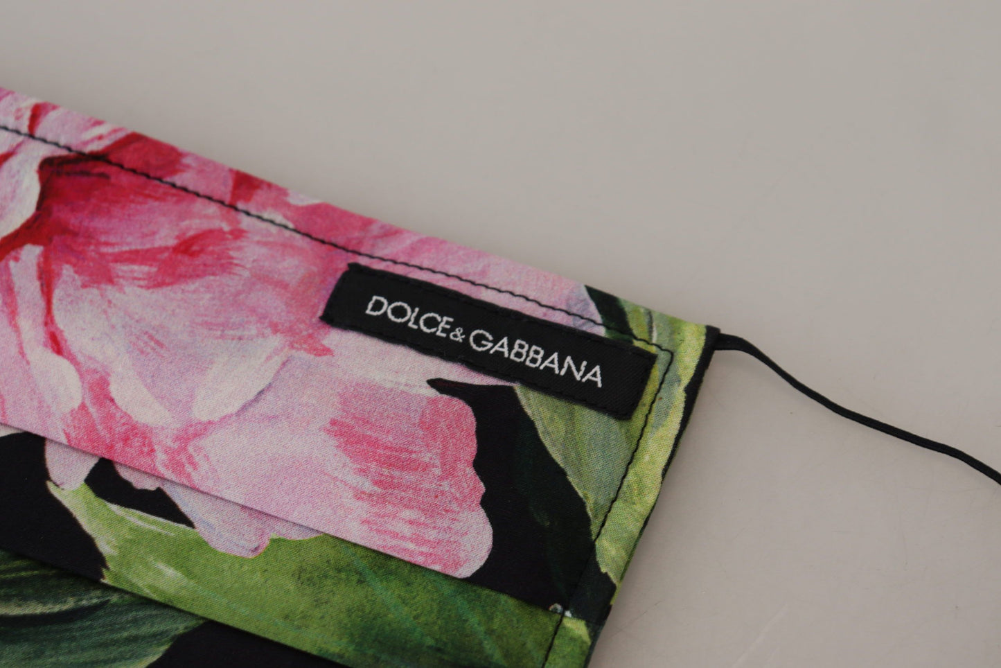 Chic Floral Cotton Face Mask by Dolce & Gabbana