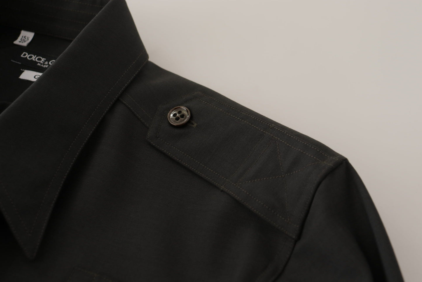 - Elegant Slim Fit Dark Green Cotton Shirt