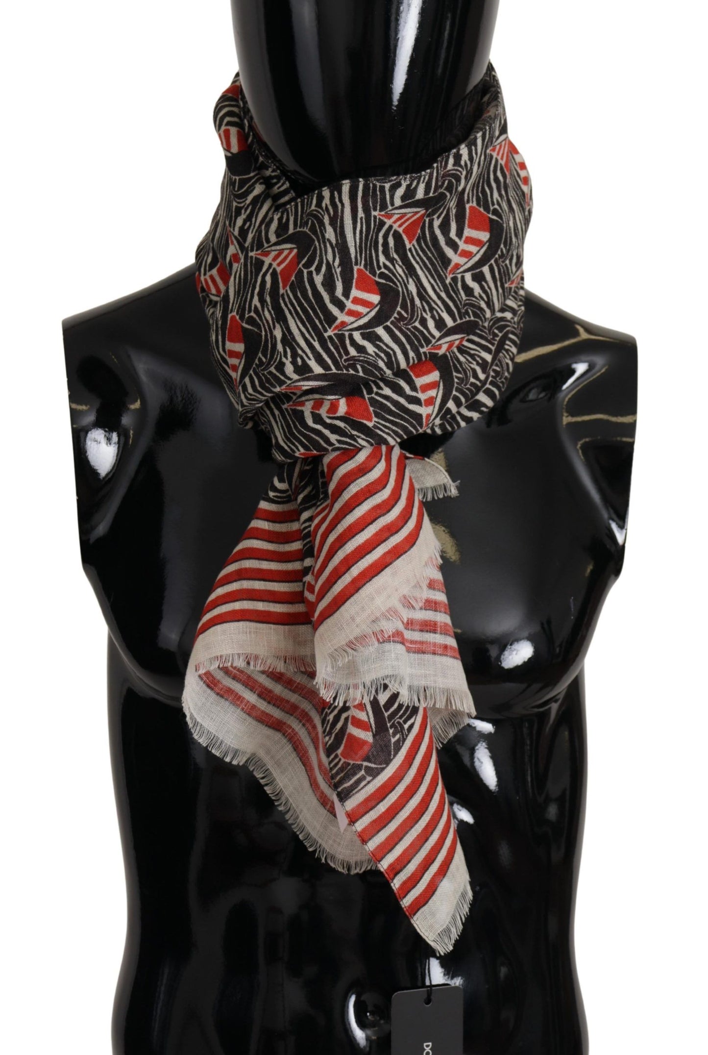 - Elegant Striped Linen Men's Scarf