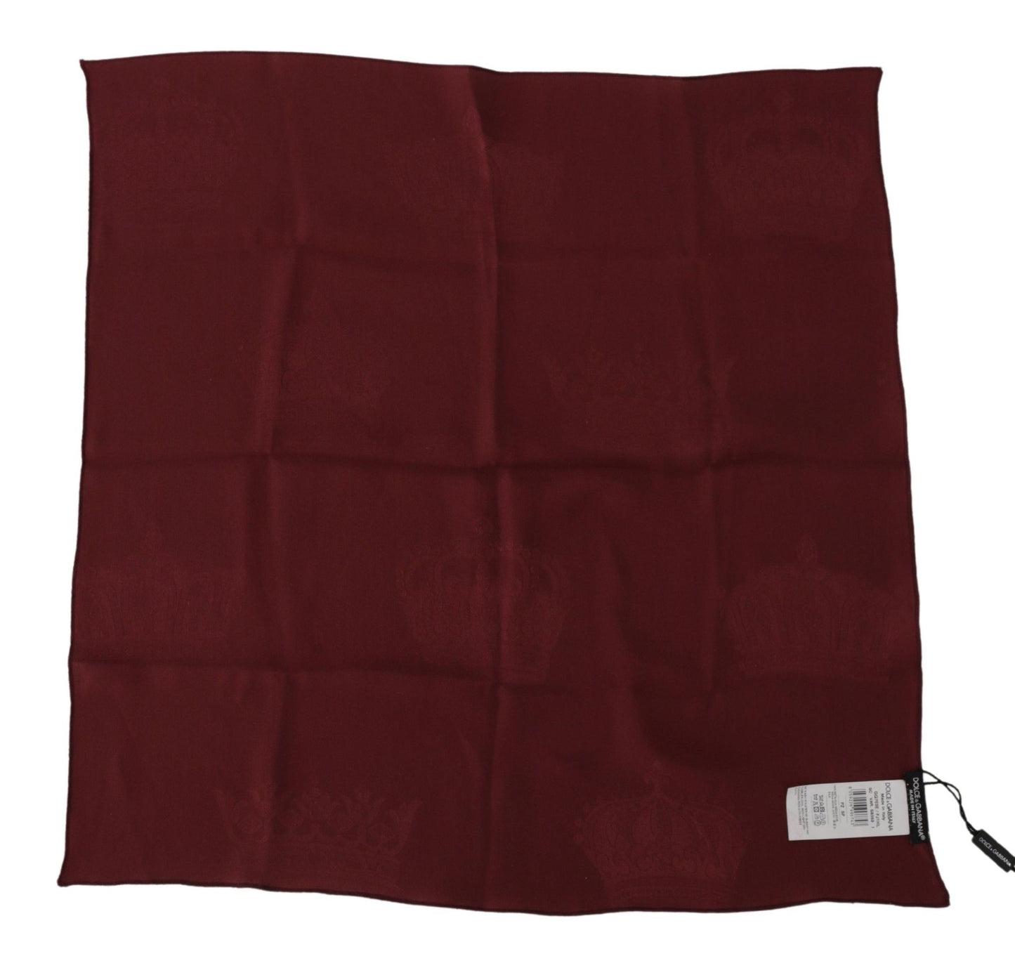 - Elegant Red Silk Square Scarf Wrap