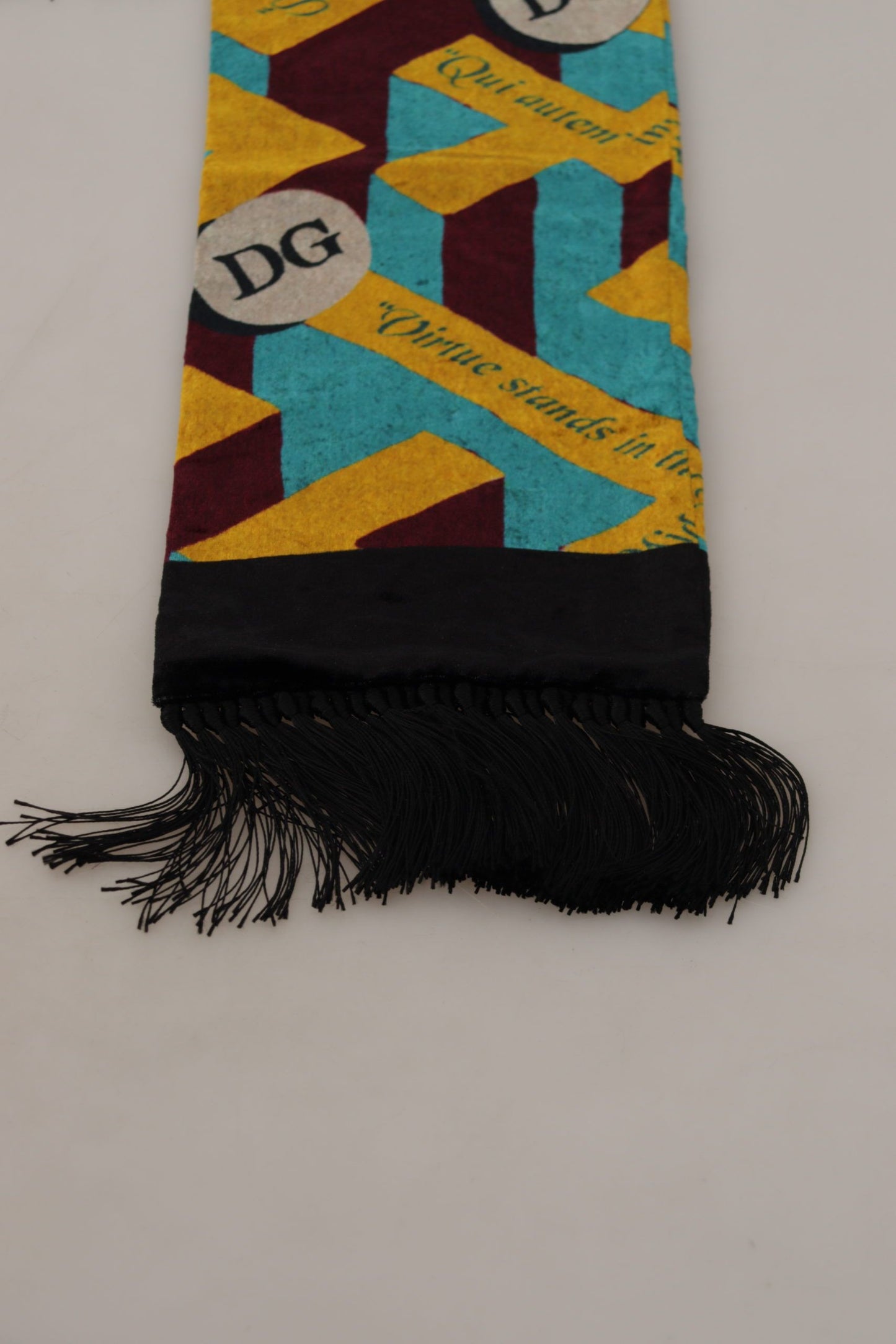 - Elegant Multicolor Silk Blend Men's Scarf