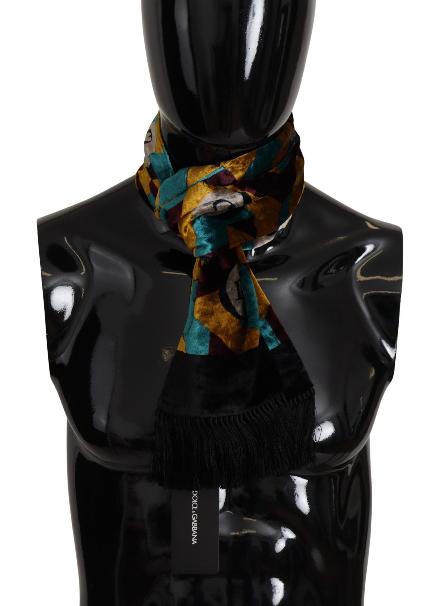 - Elegant Multicolor Silk Blend Men's Scarf