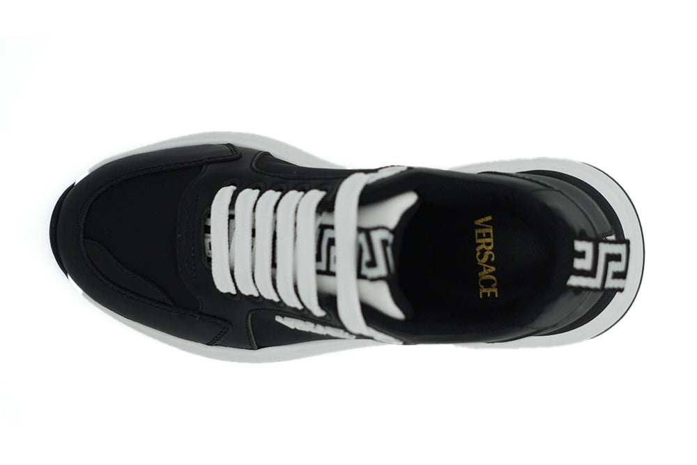 - Elegant Monochrome Leather Sneakers