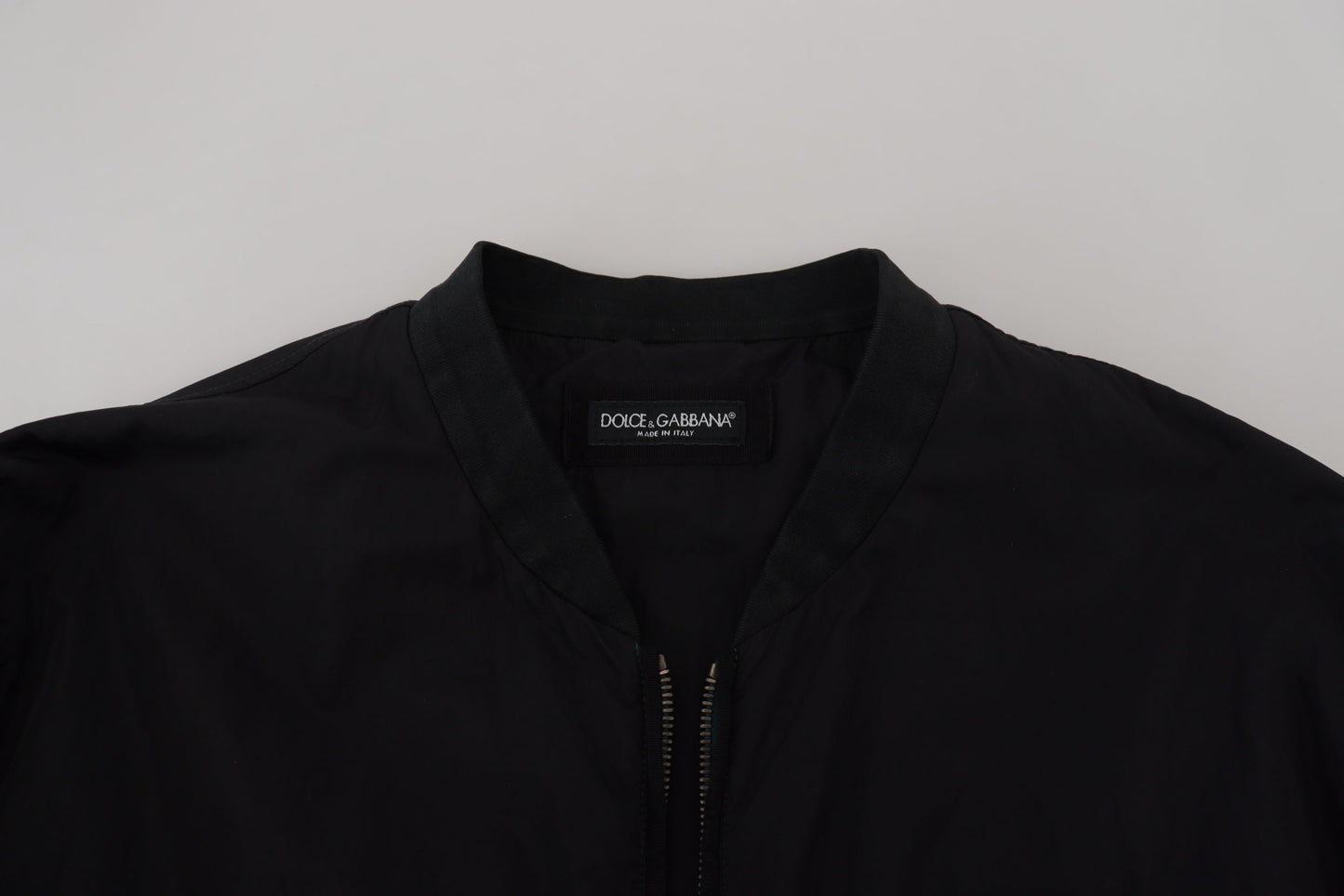 - Elegant Black Bomber Jacket