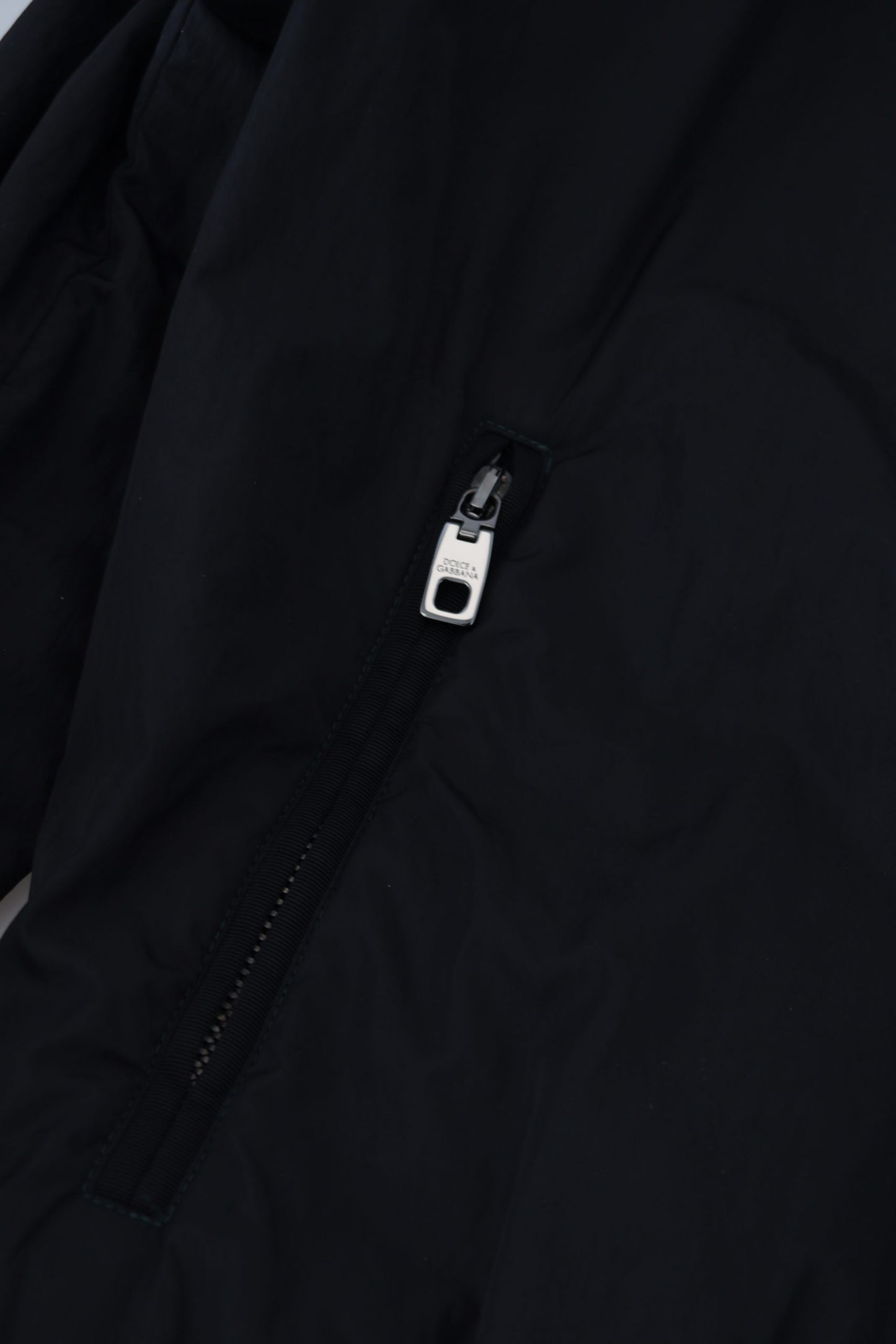 Dolce & Gabbana Elegant Black Bomber Jacket
