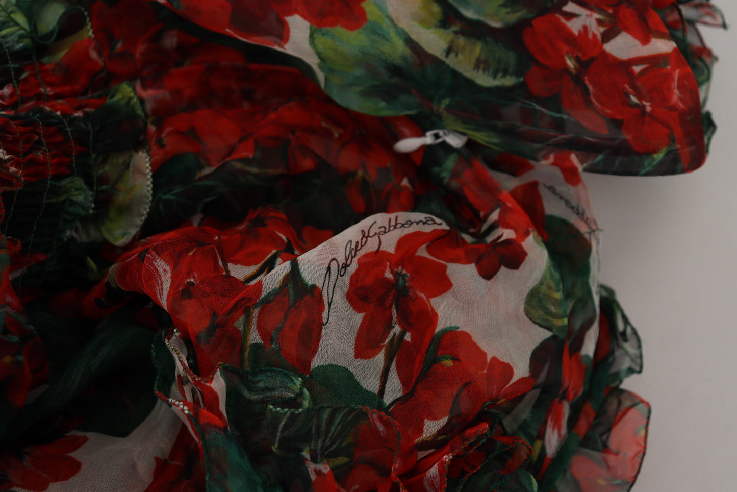 - Elegant Multicolor A-Line Silk Dress