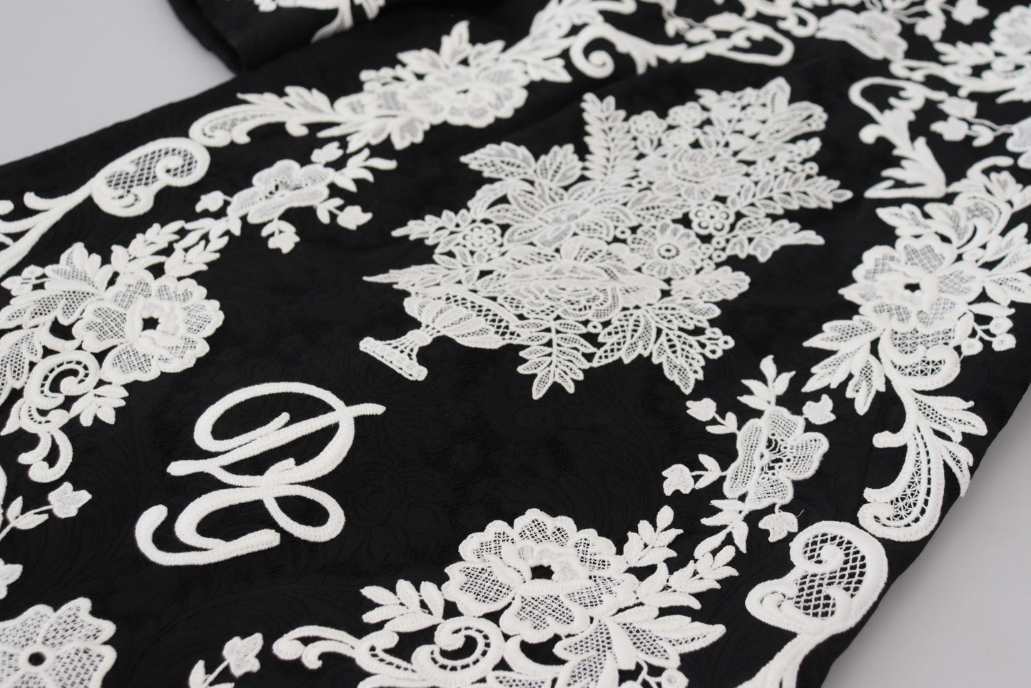 - Elegant Black A-Line Mini Dress with Lace Trim
