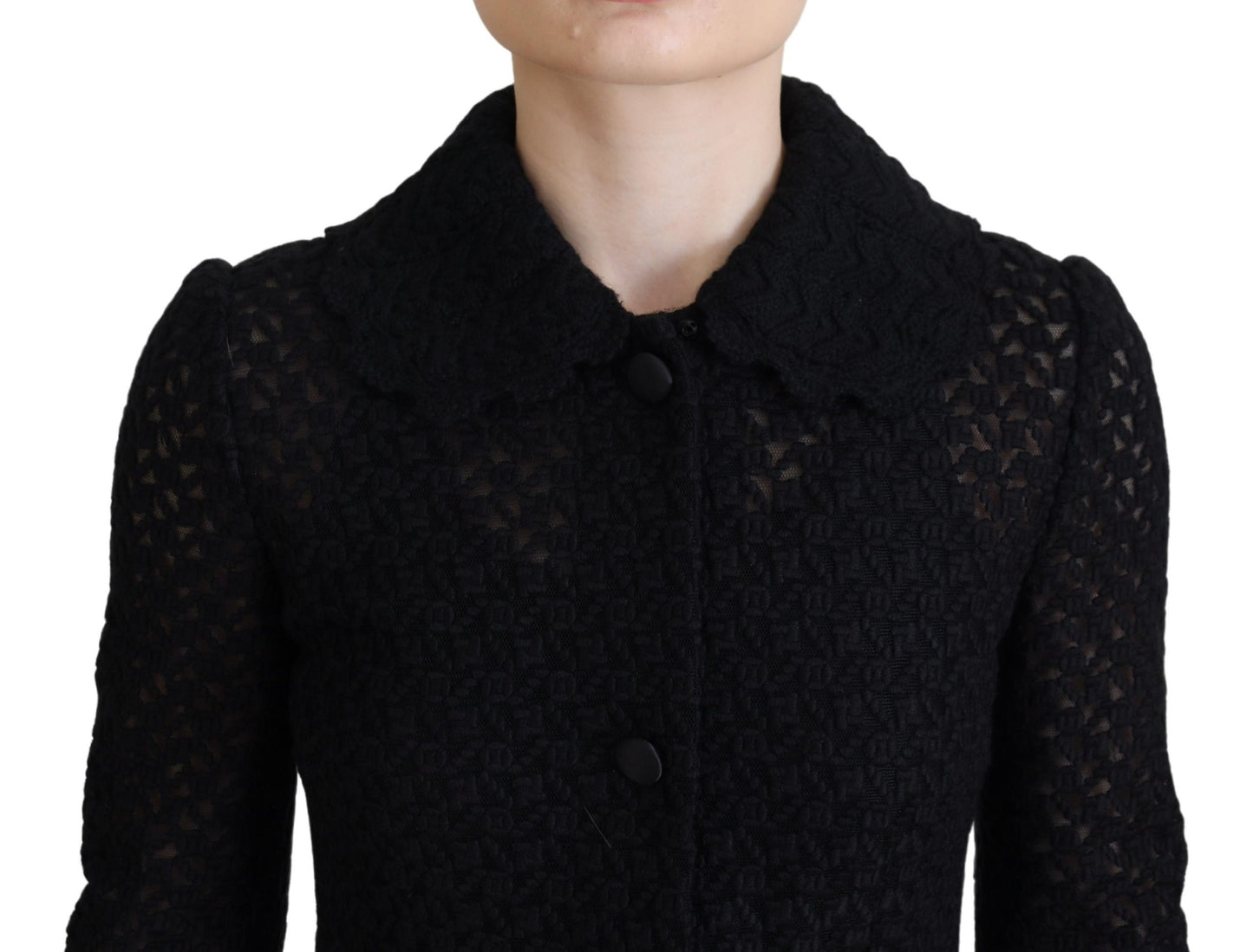 - Classic Button Down Knitted Long Jacket
