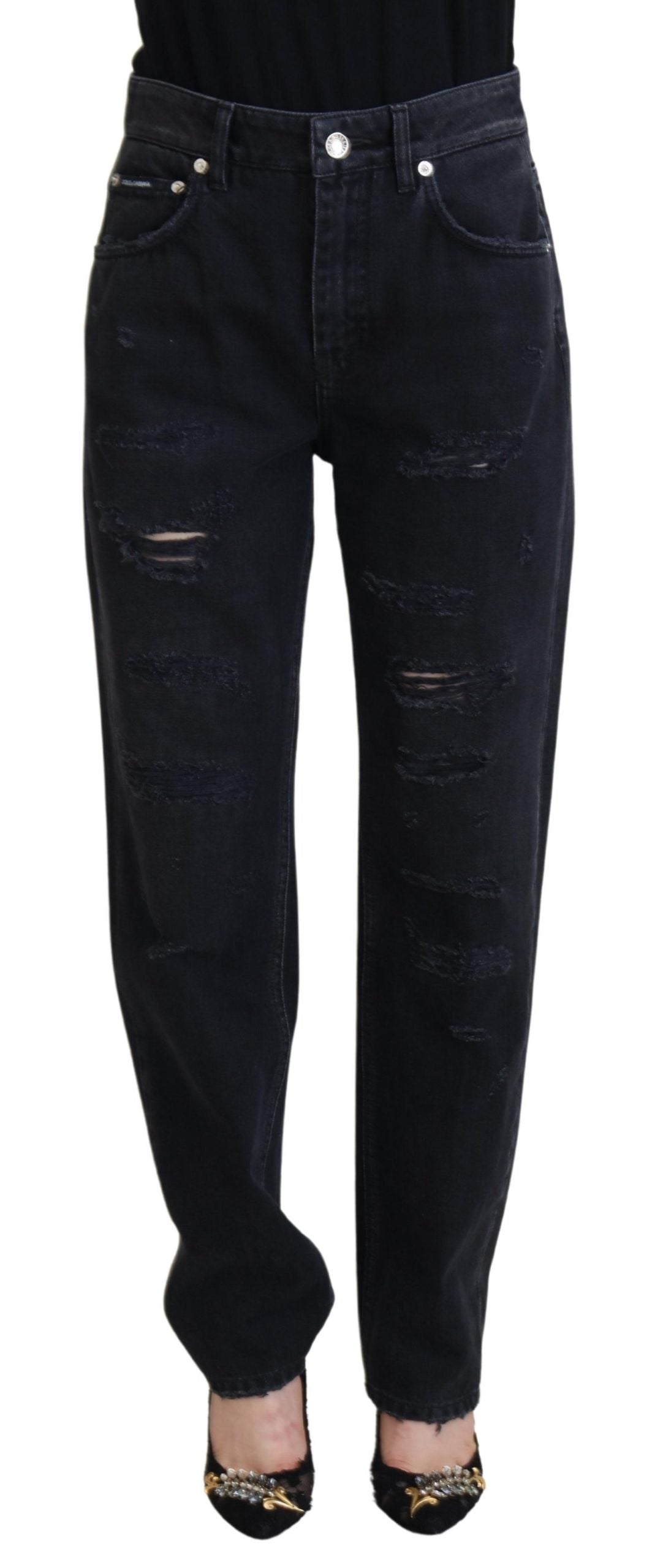 - Chic Black Denim Pants - Elevate Your Wardrobe