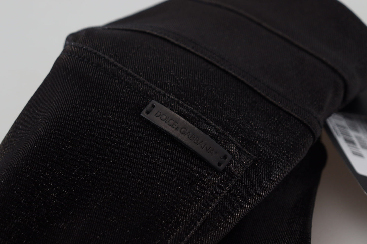 - Elegant Black Denim Pants - Tailored Fit