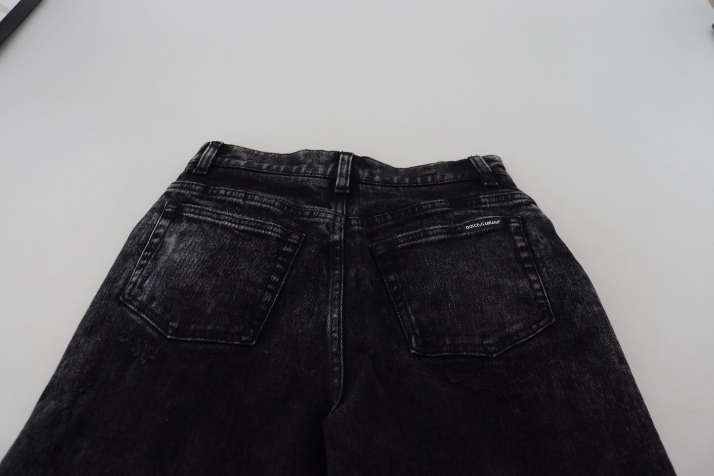 - Elegant Black Denim Pants