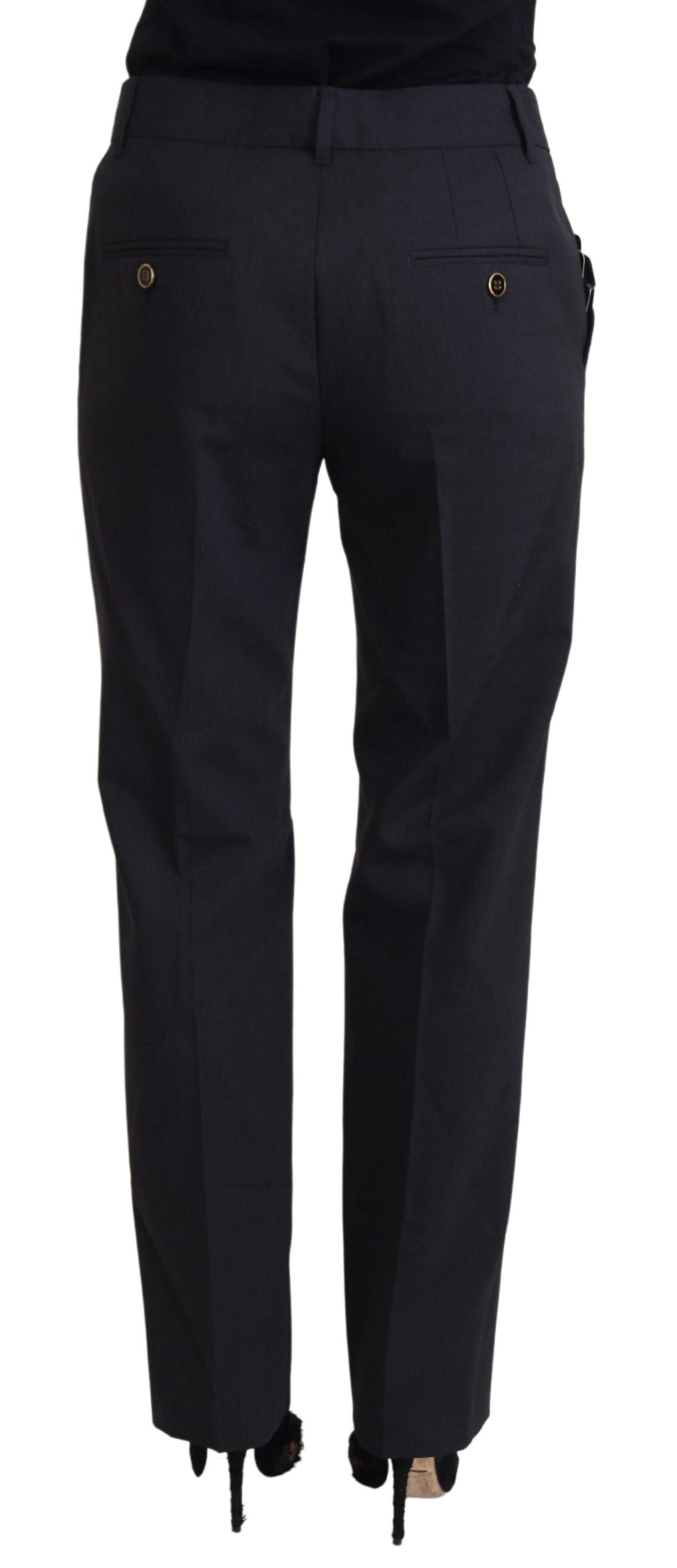 - Chic Grey Wool Blend Pants for Elevated Style